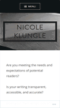 Mobile Screenshot of nicoleklungle.com